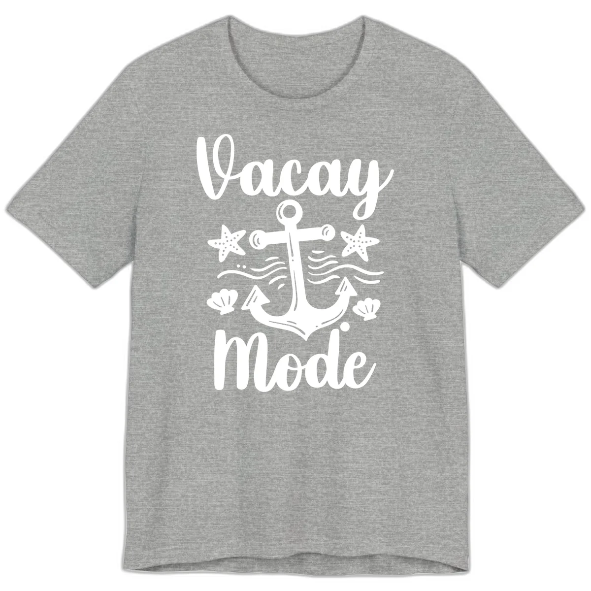 Vacay Mode Anchor Premium T-Shirt in Athletic Heather