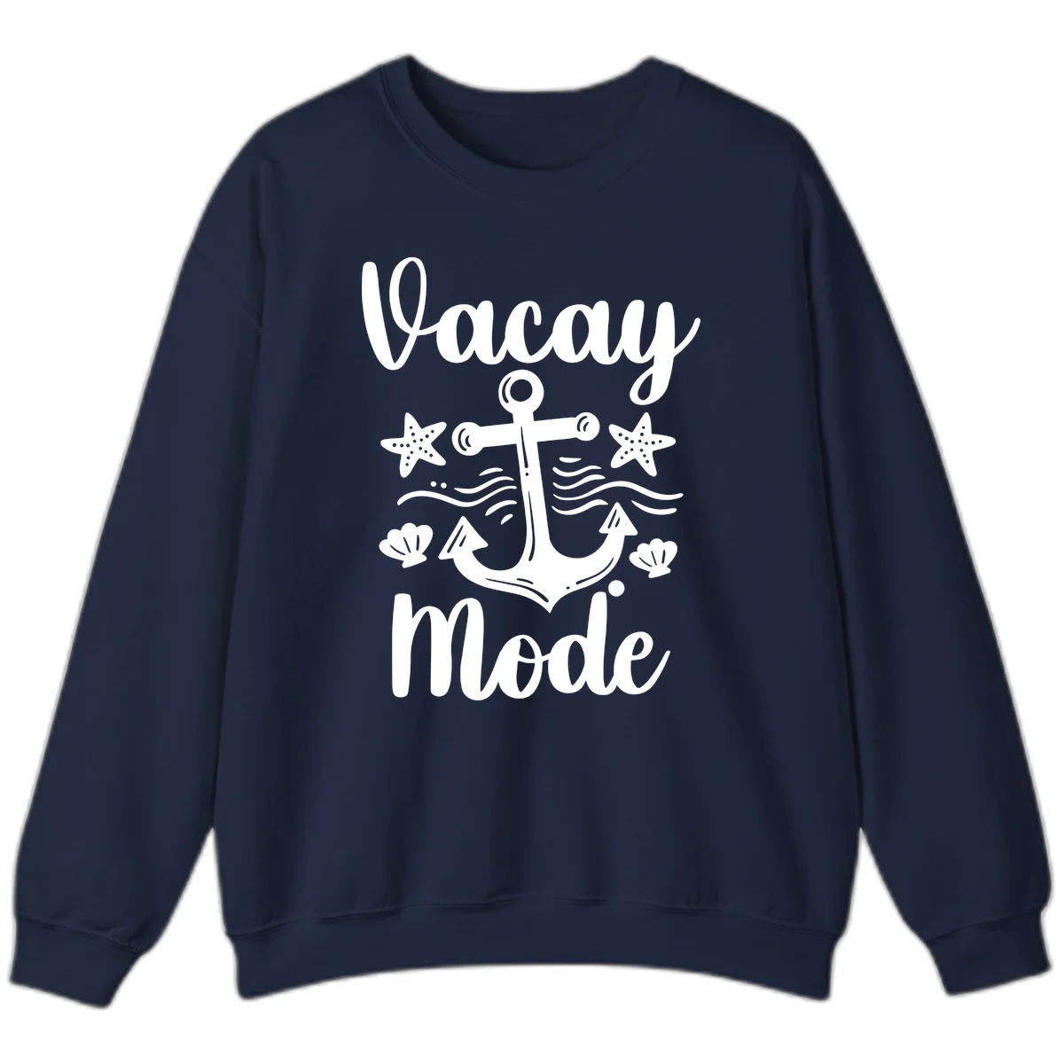 Vacay Mode Anchor Sweatshirt in Navy