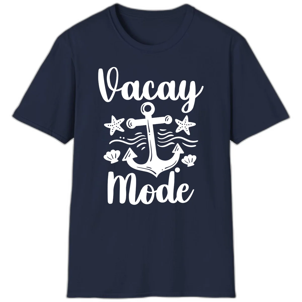 Vacay Mode Anchor T-Shirt in Navy