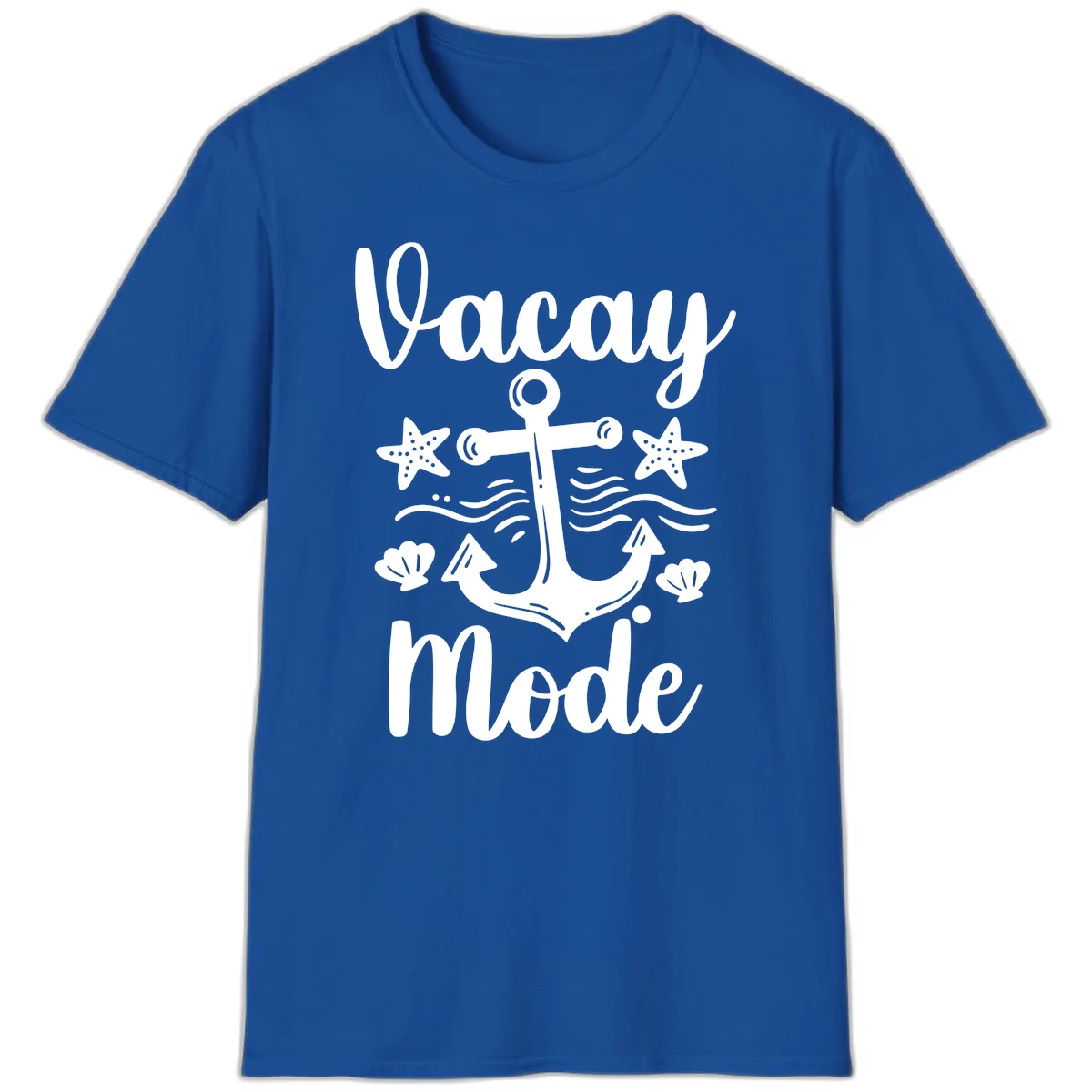 Vacay Mode Anchor T-Shirt in Royal