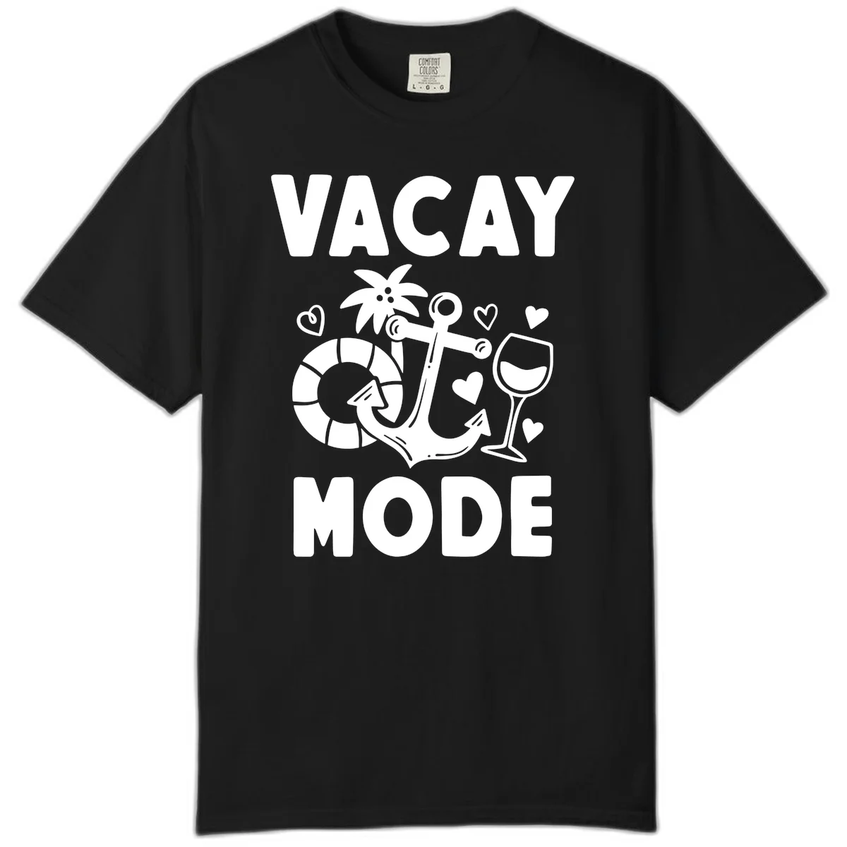 Vacay Mode Anchor Comfort Color in Black