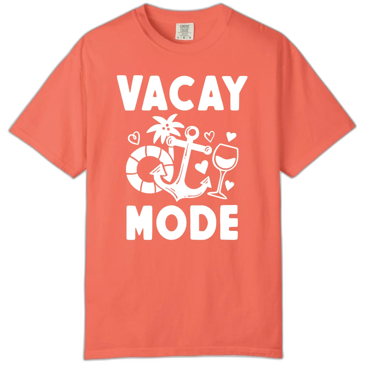 Vacay Mode Anchor Comfort Color in Bright Salmon