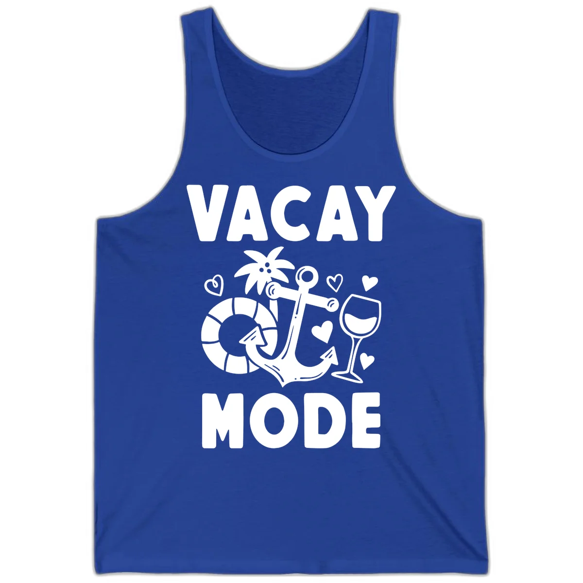 Vacay Mode Anchor Tank in True Royal
