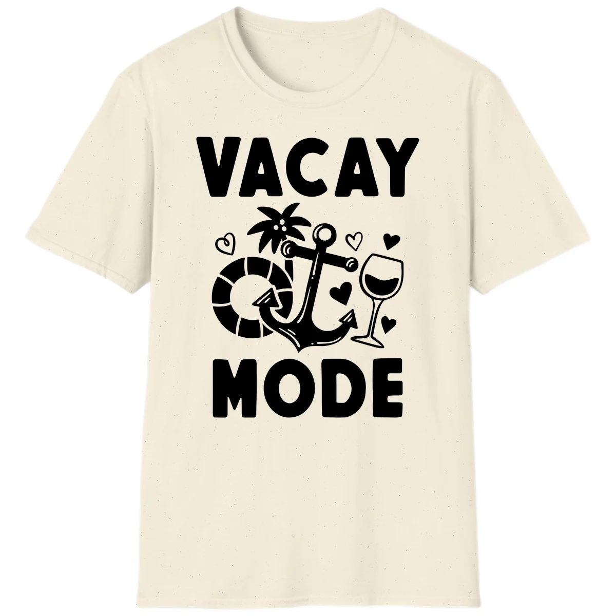 Vacay Mode Anchor T-Shirt in Natural