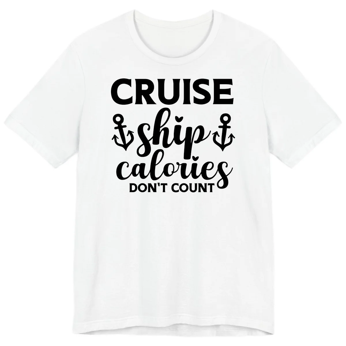 Cruise Ship Calories Don't Count Premium T-Shirt in White