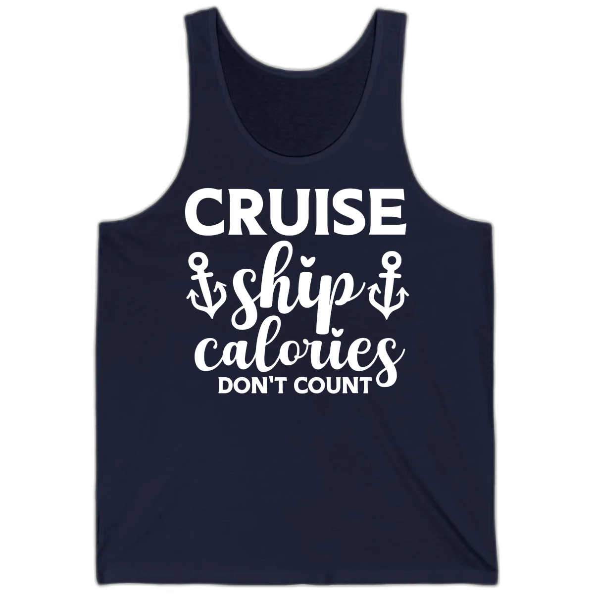 Cruise Ship Calories Don't Count Tank in Navy