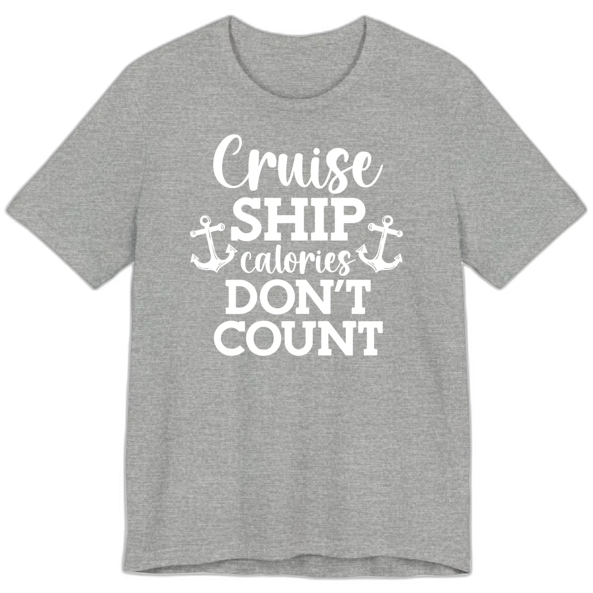 Cruise Ship Calories Don't Count Premium T-Shirt in Athletic Heather