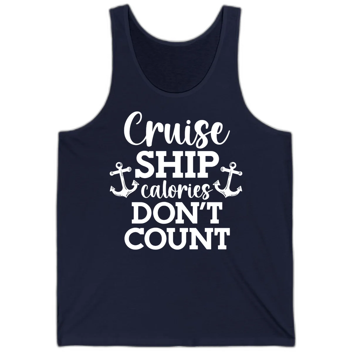 Cruise Ship Calories Don't Count Tank in Navy