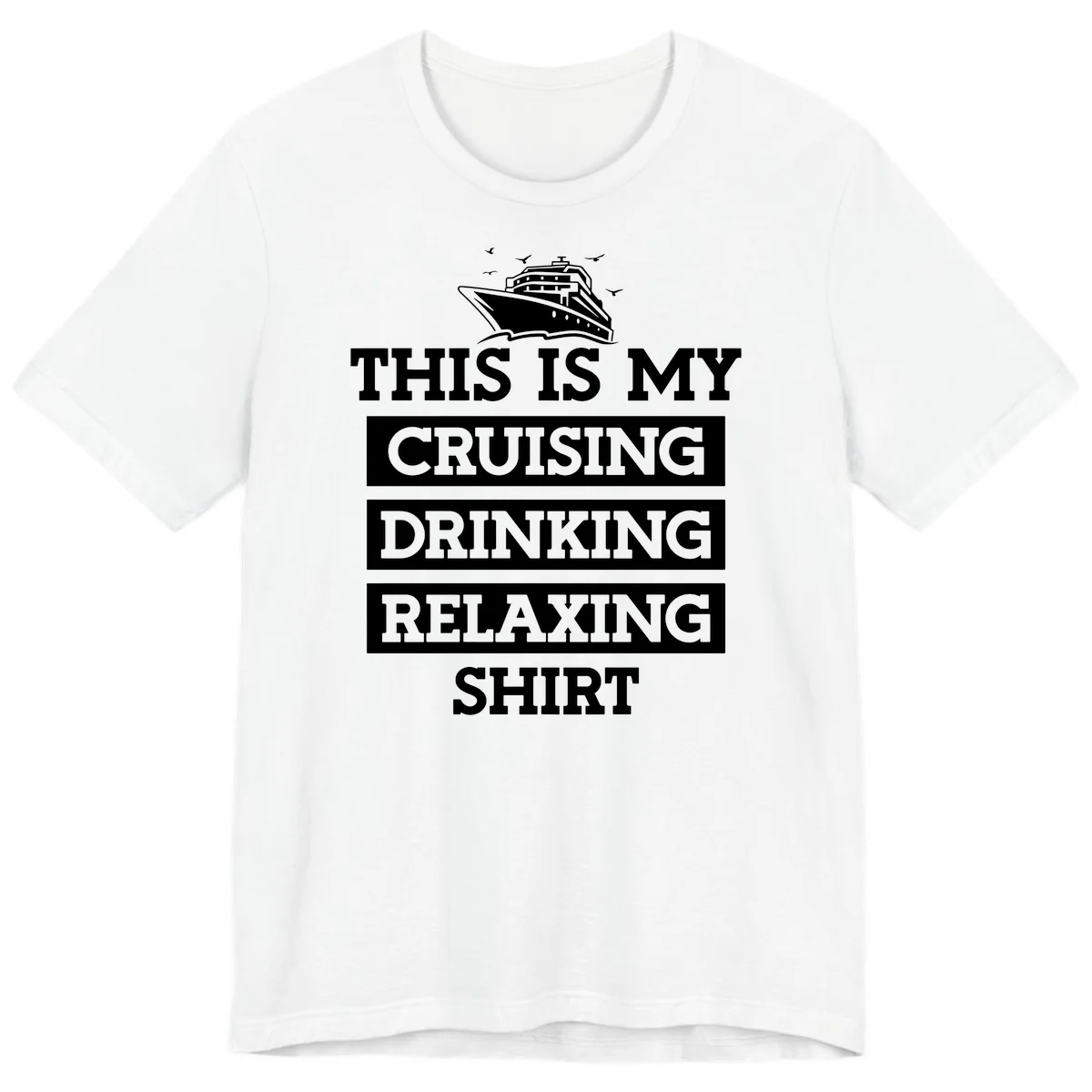 My Cruising Drinking Relaxing Premium T-Shirt in White