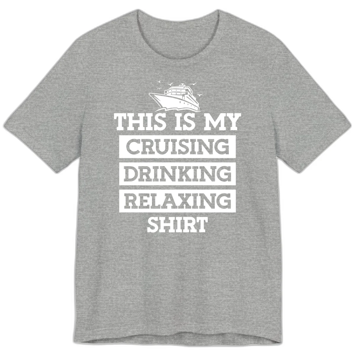 My Cruising Drinking Relaxing Premium T-Shirt in Athletic Heather