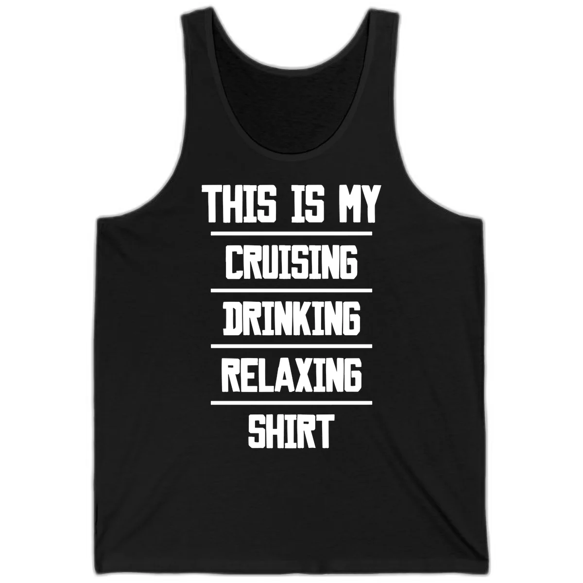 My Cruising Drinking Relaxing Tank in Black