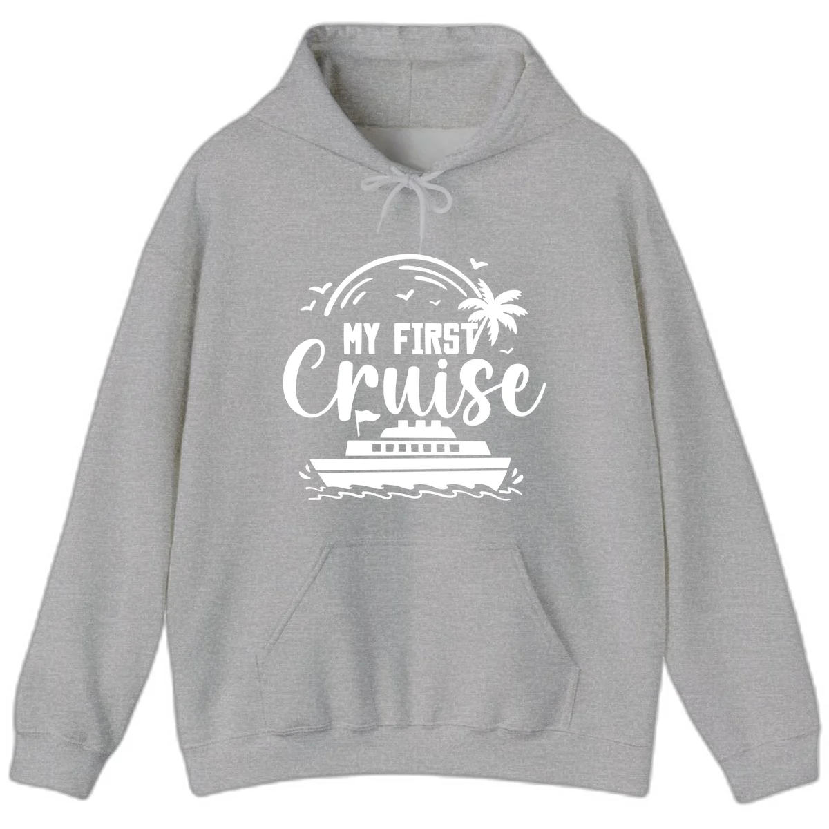 My First Cruise Hoodie in Sport Grey
