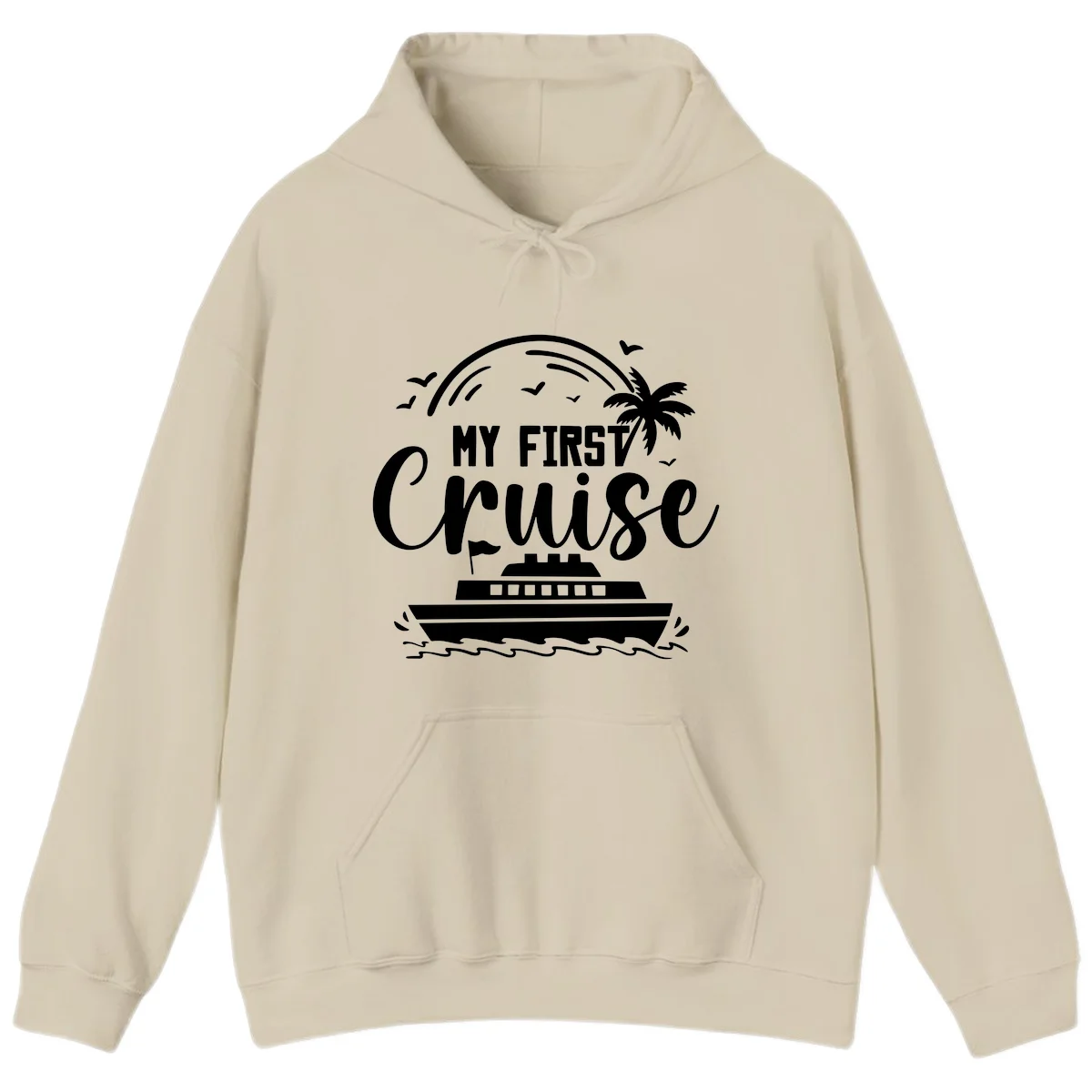 My First Cruise Hoodie in Sand