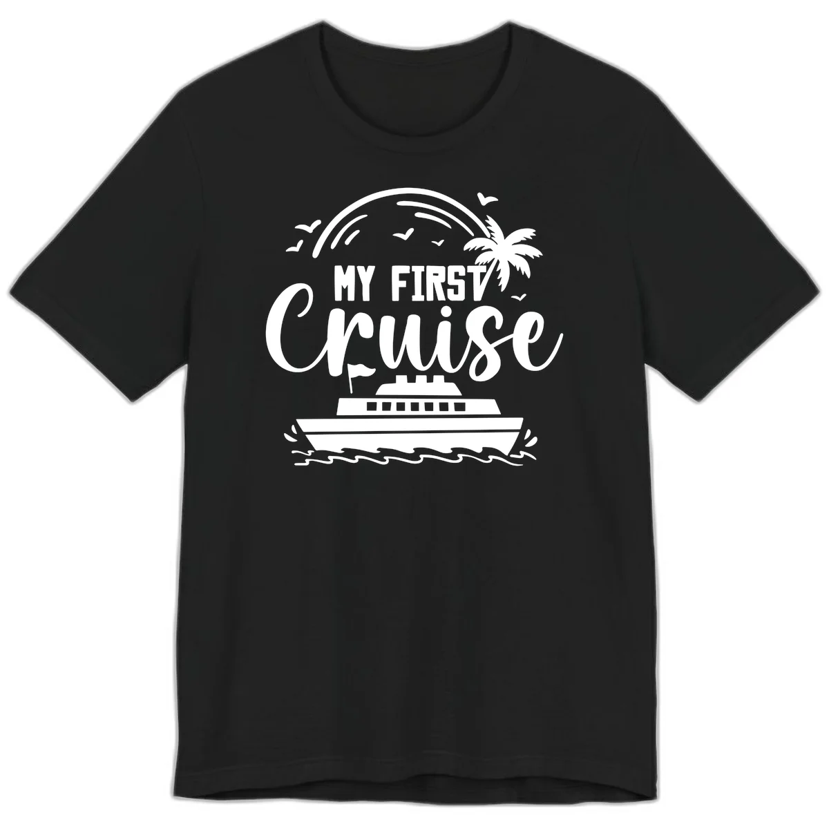 My First Cruise Premium T-Shirt in Black