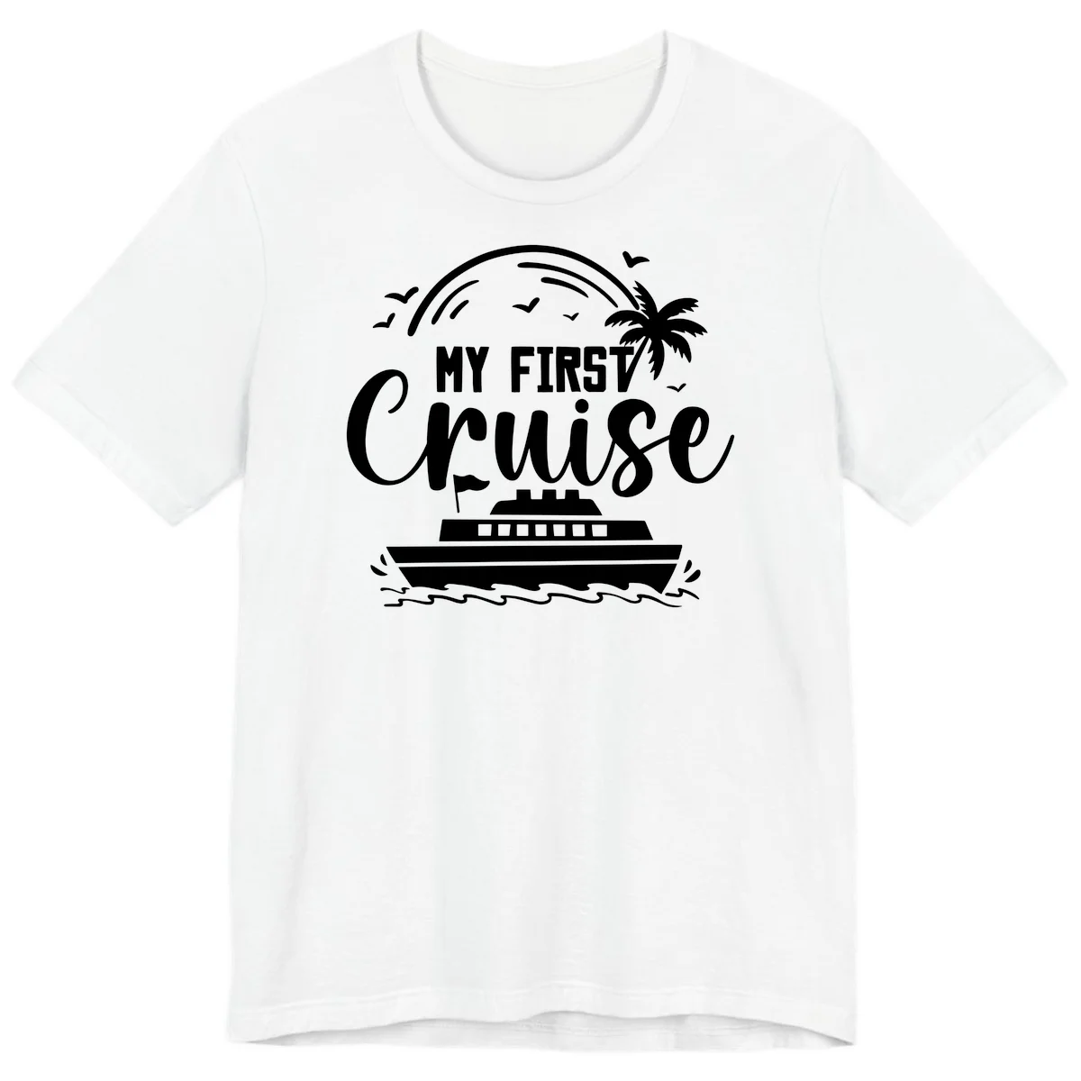 My First Cruise Premium T-Shirt in White