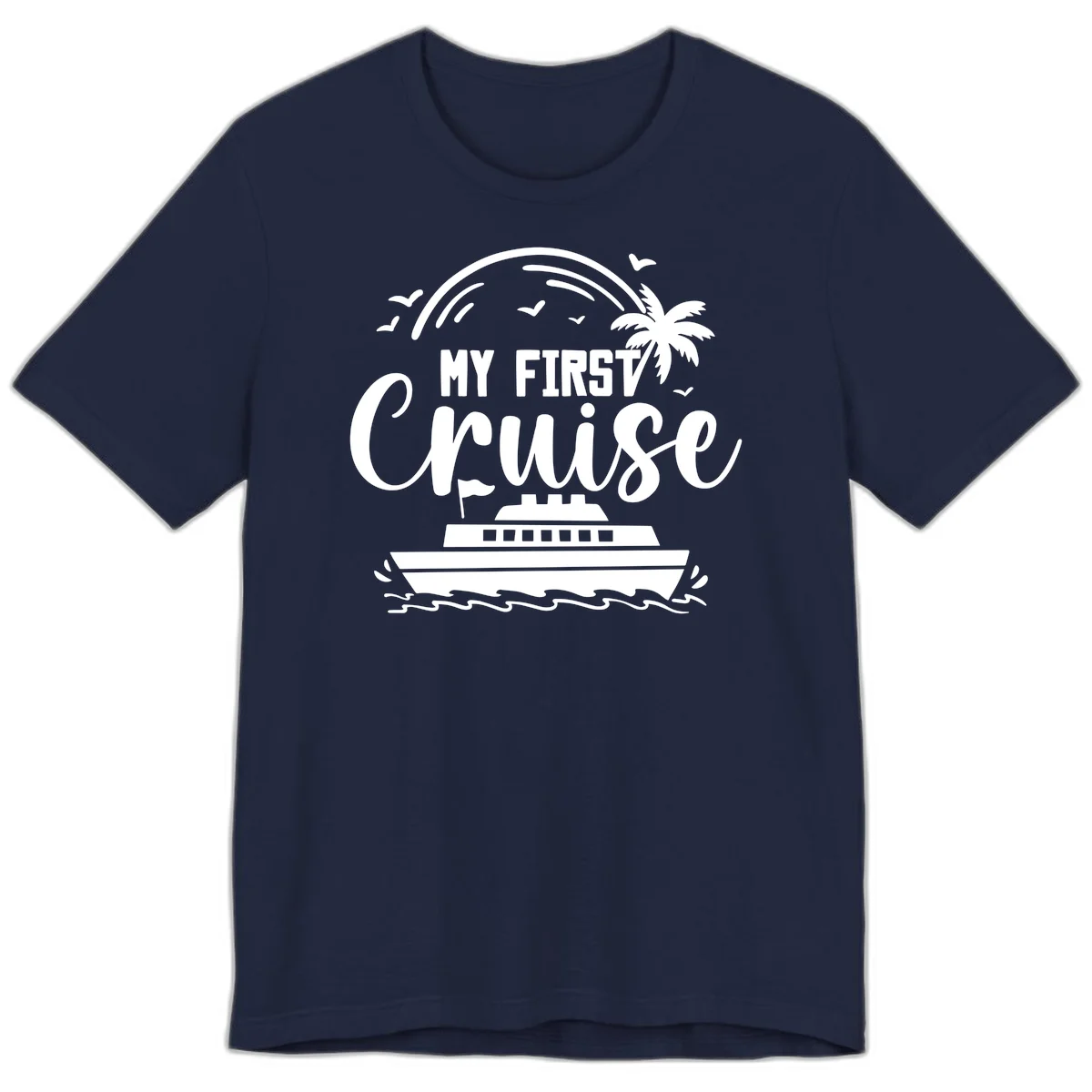 My First Cruise Premium T-Shirt in Navy