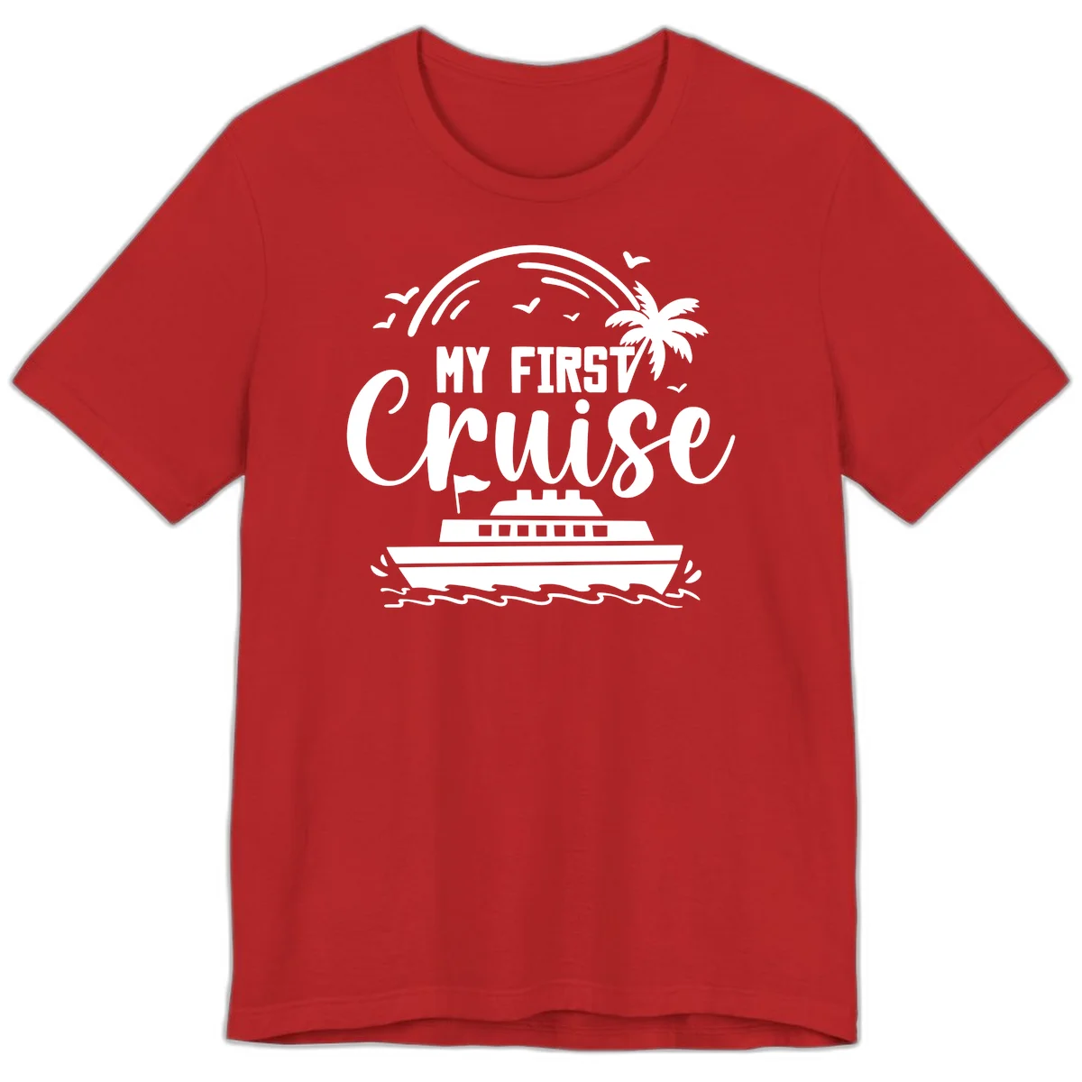 My First Cruise Premium T-Shirt in Red