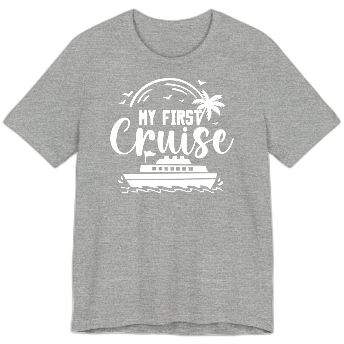 My First Cruise Premium T-Shirt in Athletic Heather