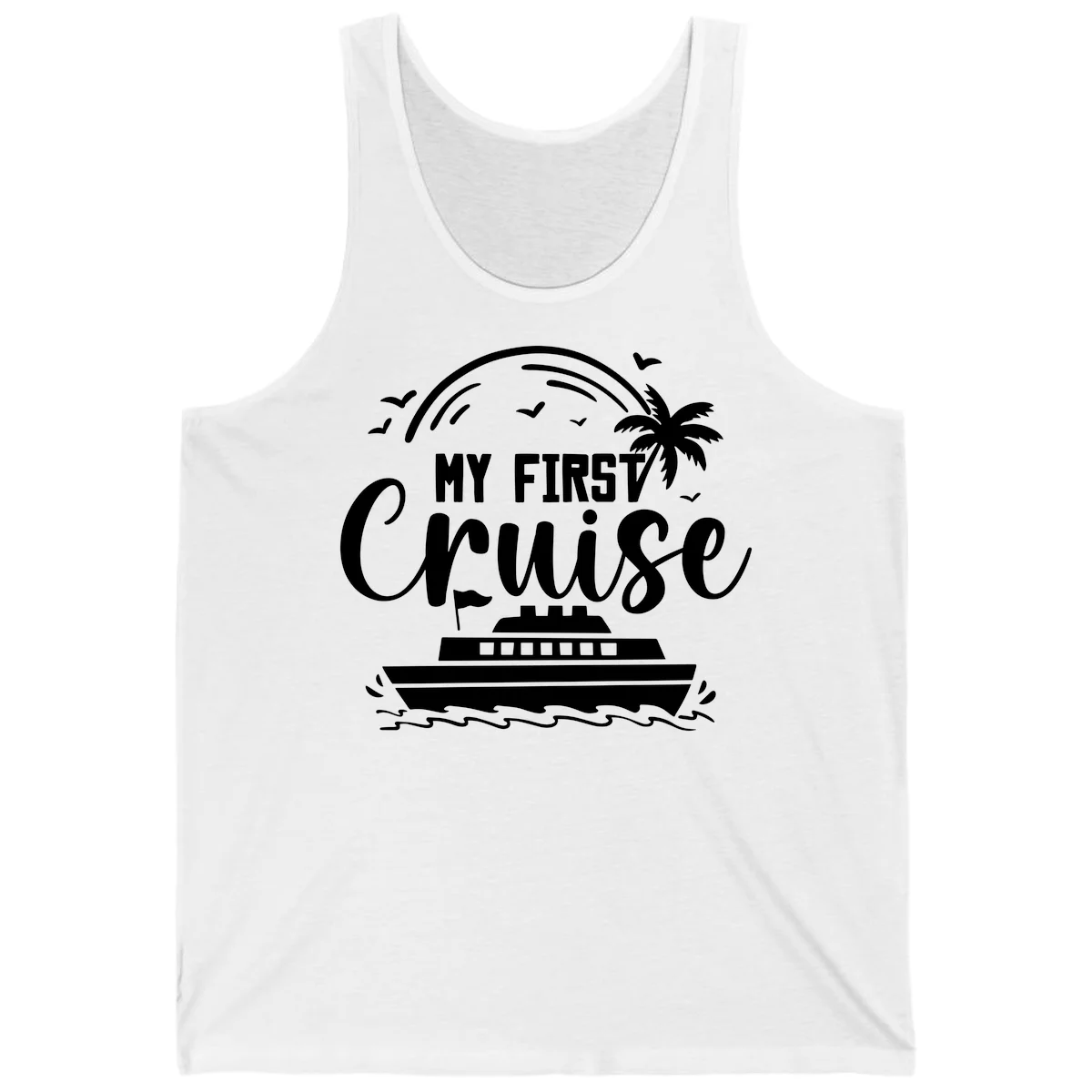 My First Cruise Tank Top in White