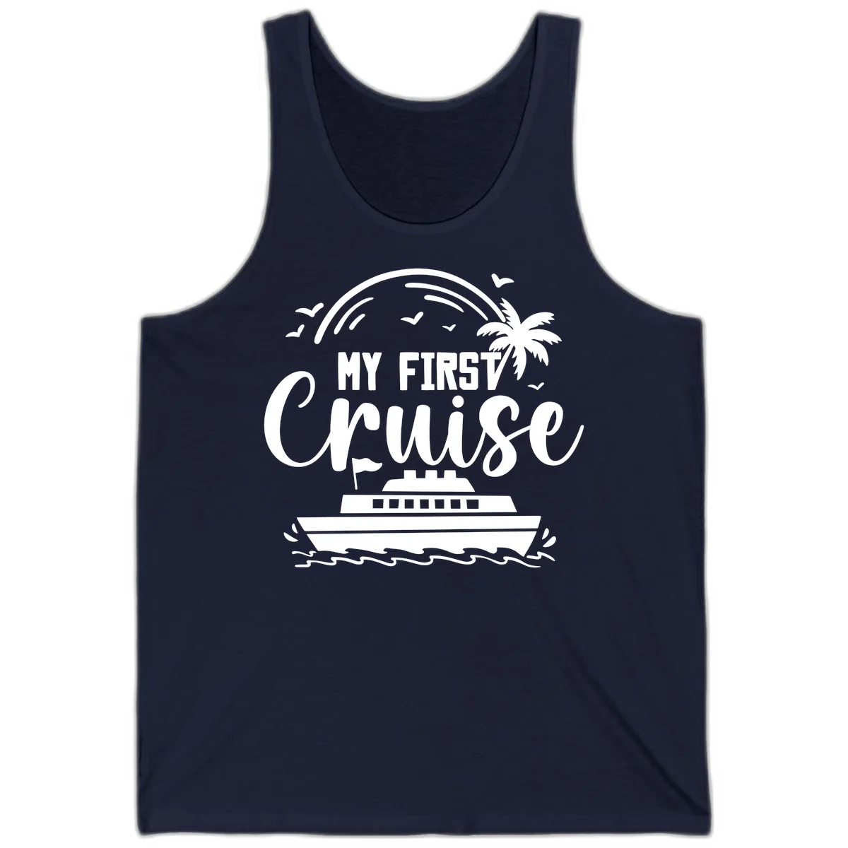 My First Cruise Tank Top in Navy