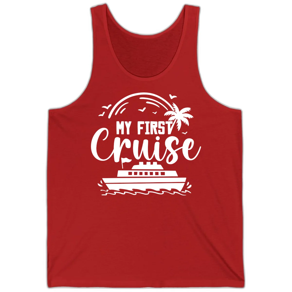 My First Cruise Tank Top in Red