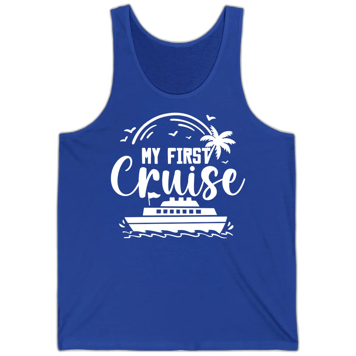 My First Cruise Tank Top in True Royal