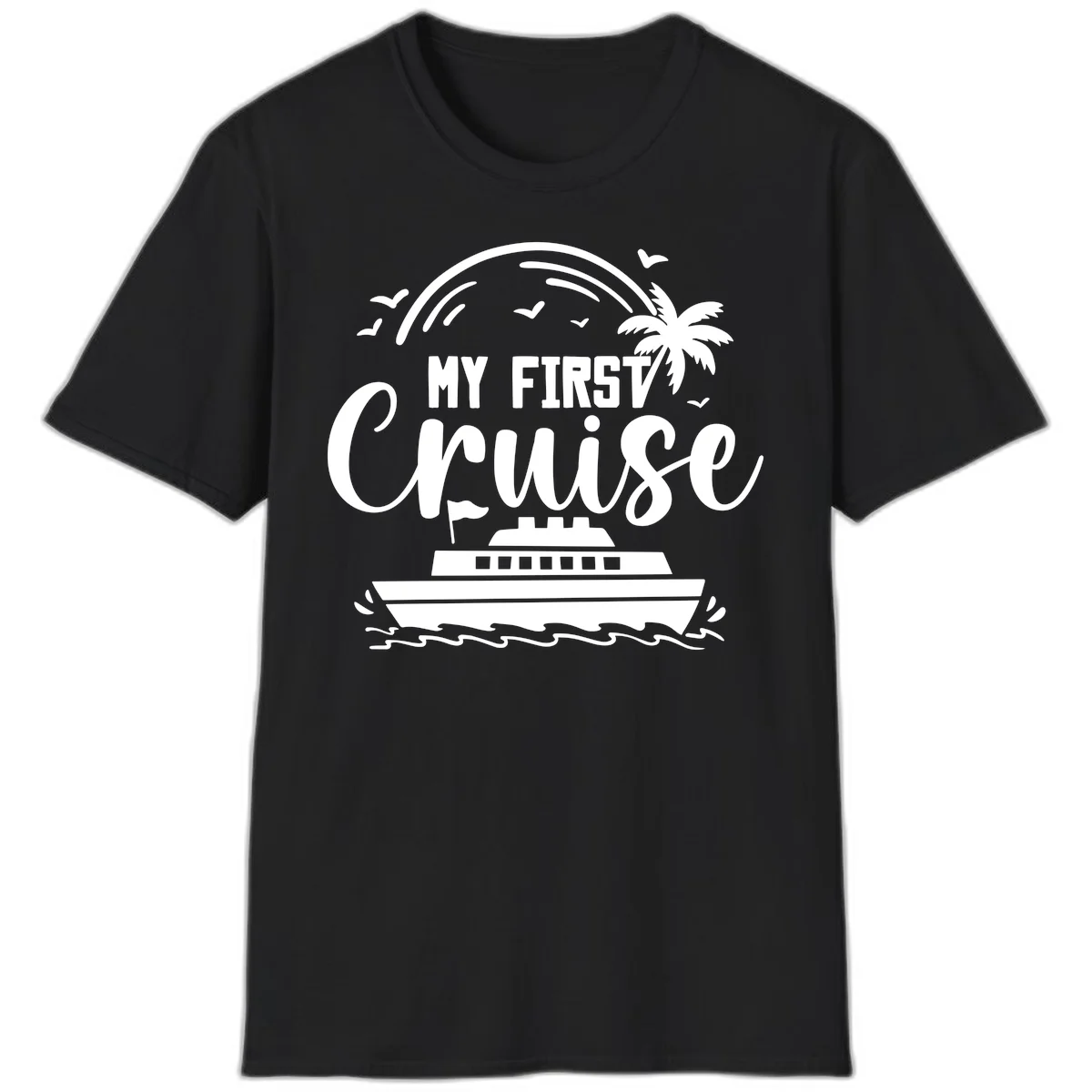 My First Cruise T-Shirt in Black