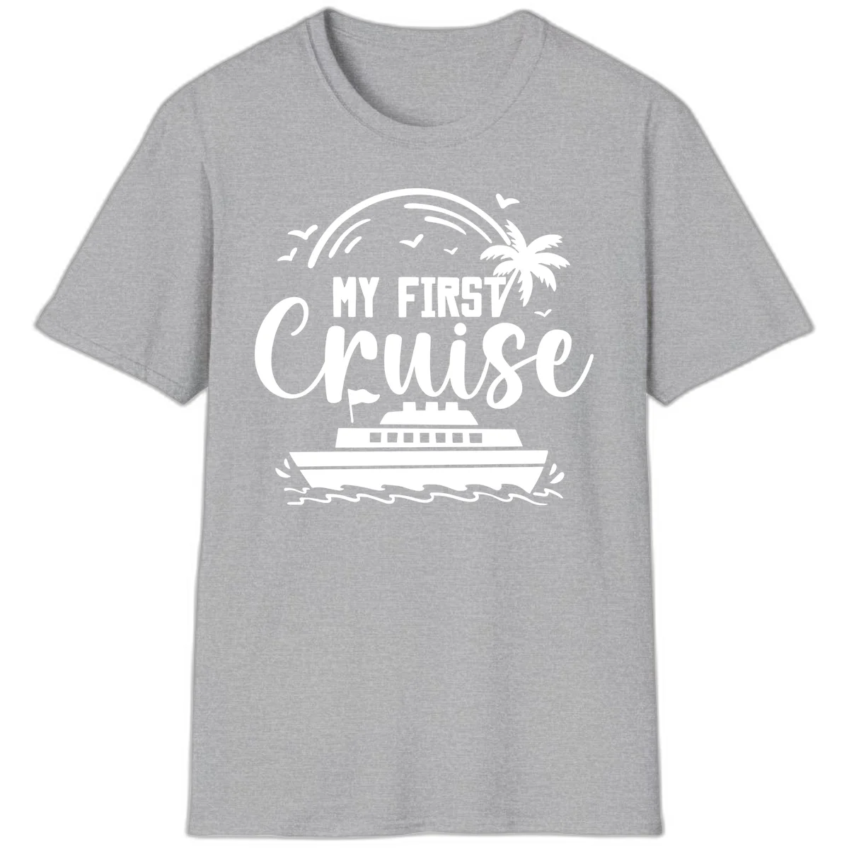 My First Cruise T-Shirt in Sport Grey