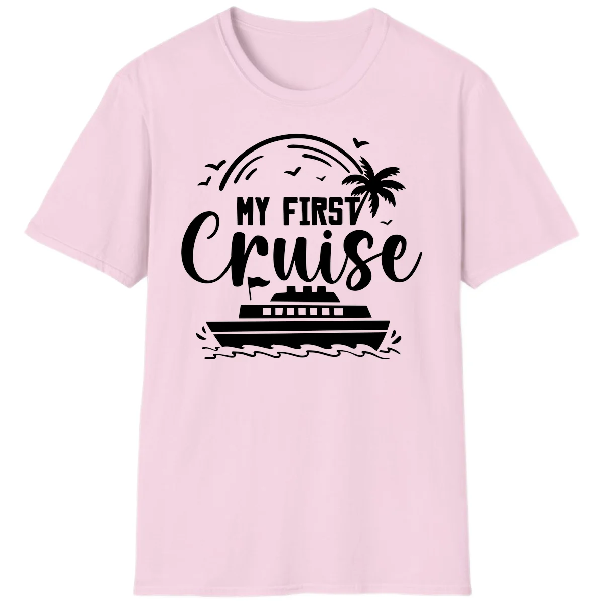My First Cruise T-Shirt in Light Pink