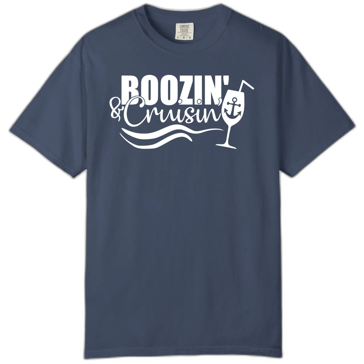 Boozin' & Cruising Nautical Design Comfort Color in Midnight