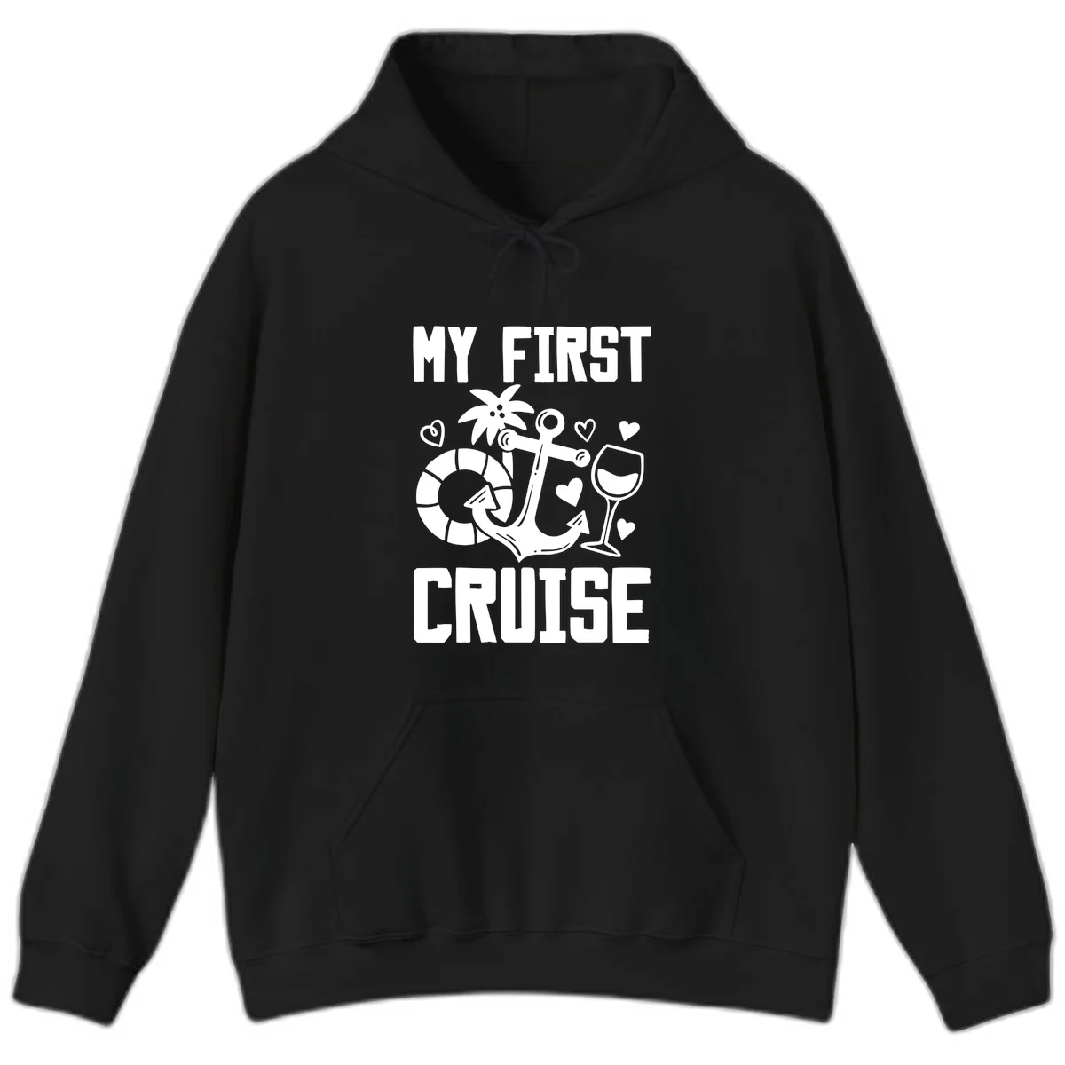 My First Cruise Hoodie in Black