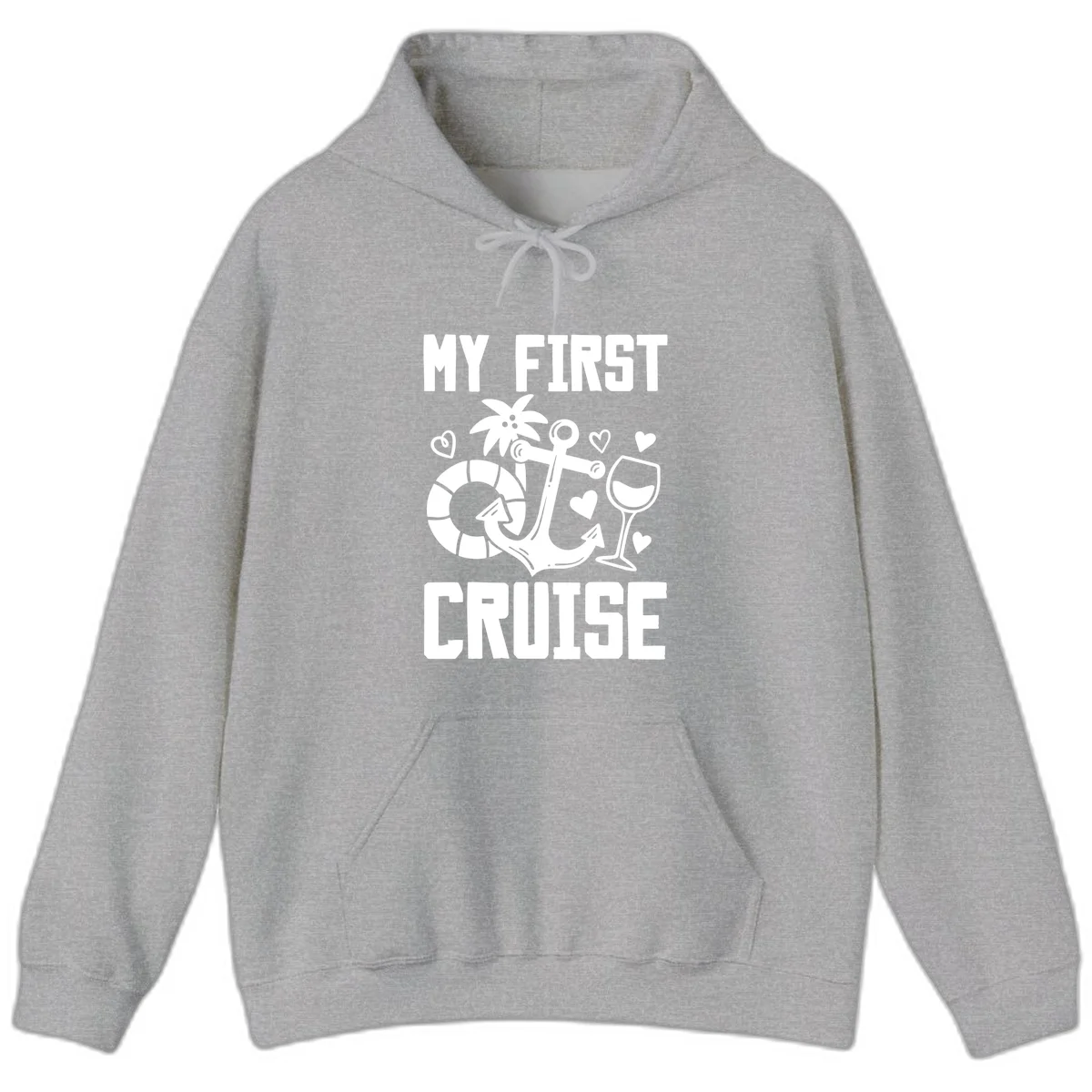 My First Cruise Hoodie in Sport Grey