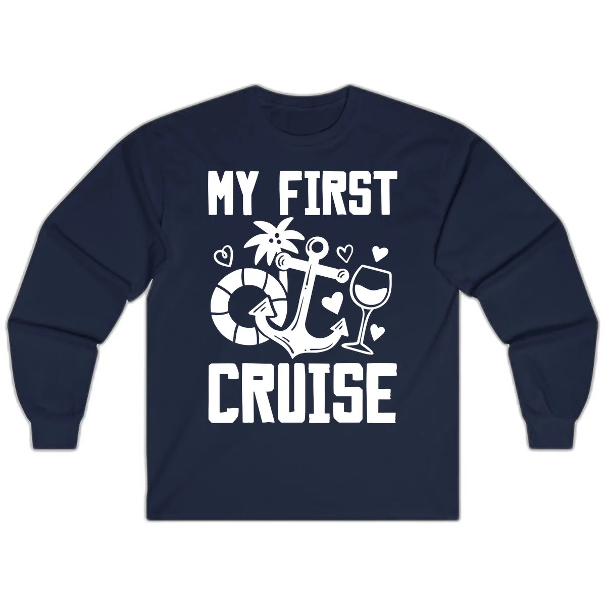 My First Cruise Long Sleeve Shirt in Navy