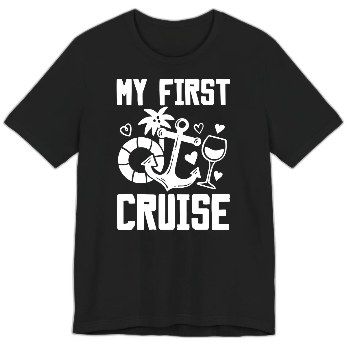 My First Cruise Premium T-Shirt in Black