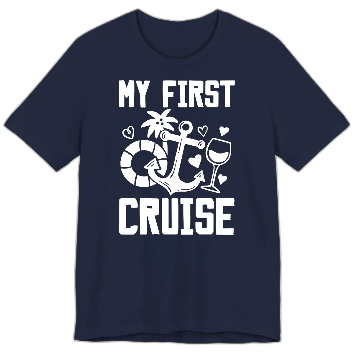 My First Cruise Premium T-Shirt in Navy