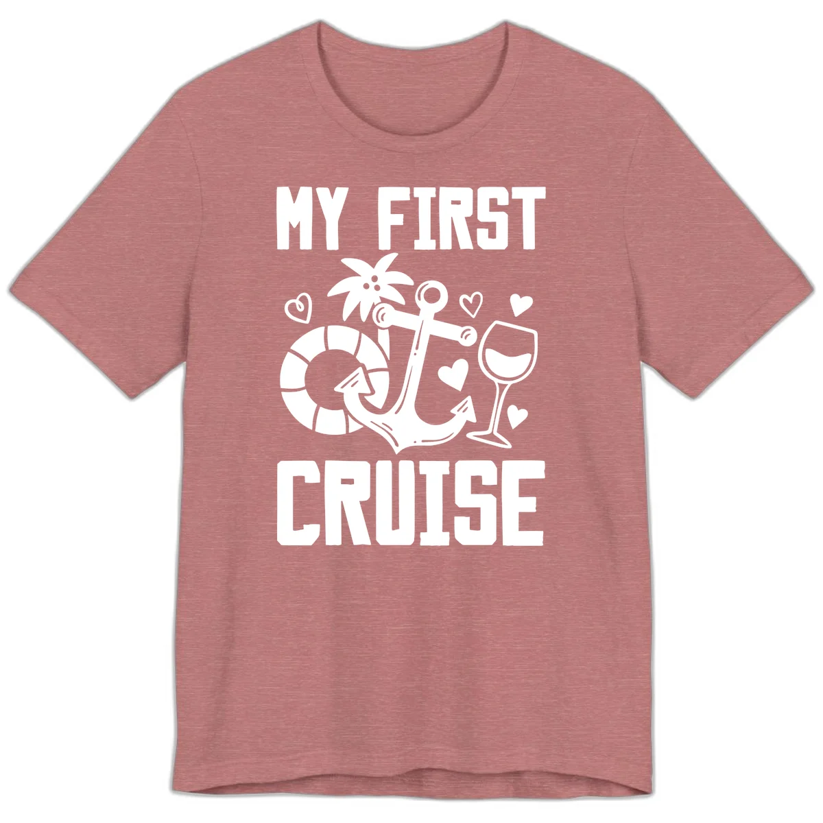 My First Cruise Premium T-Shirt in Heather Mauve
