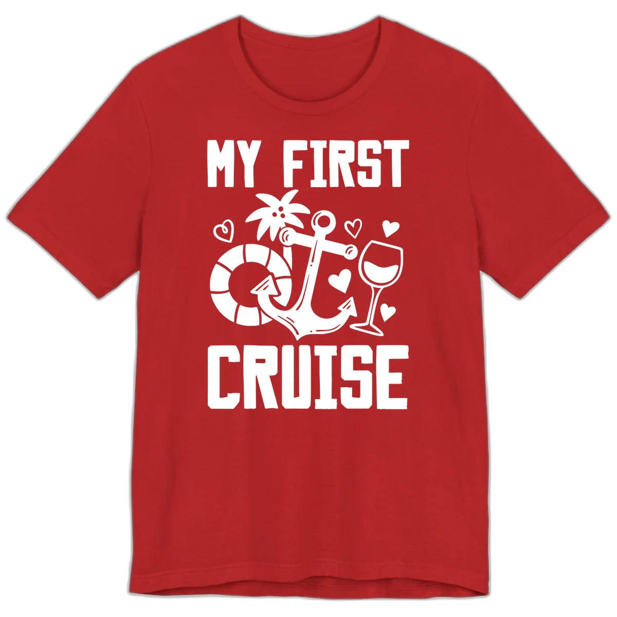 My First Cruise Premium T-Shirt in Red