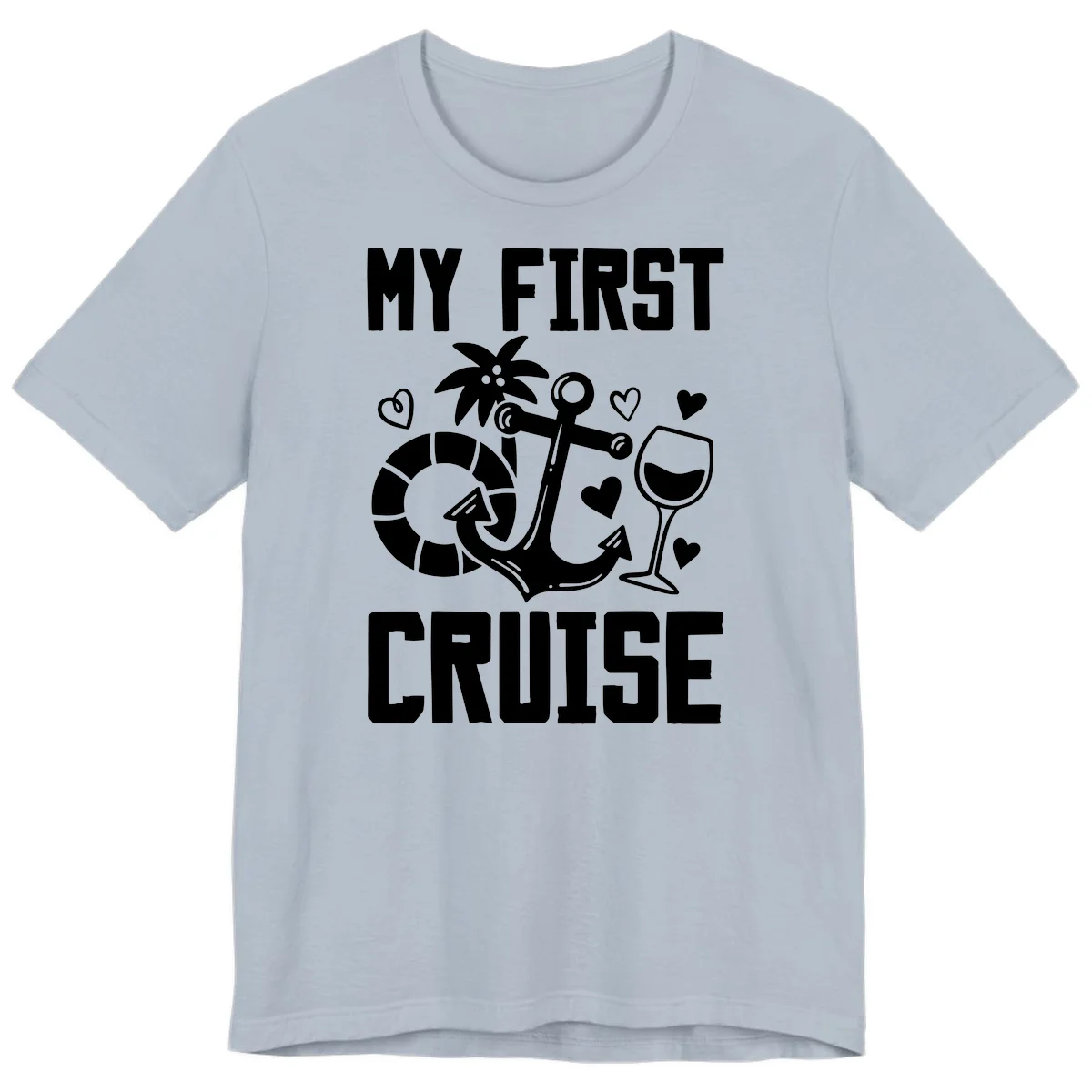My First Cruise Premium T-Shirt in Light Blue