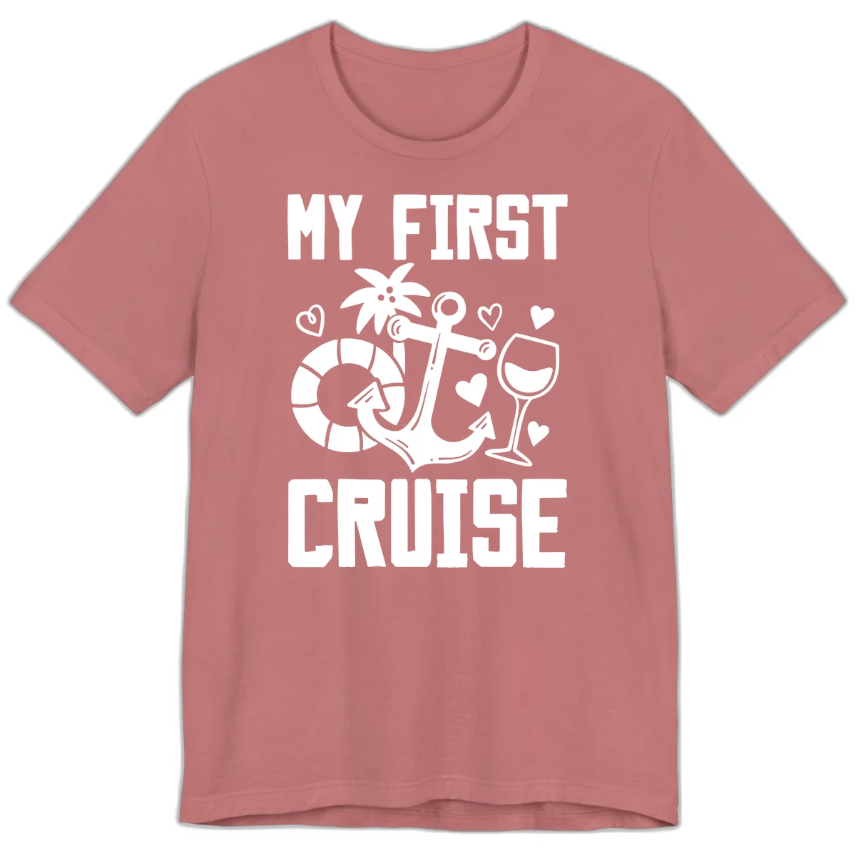 My First Cruise Premium T-Shirt in Mauve