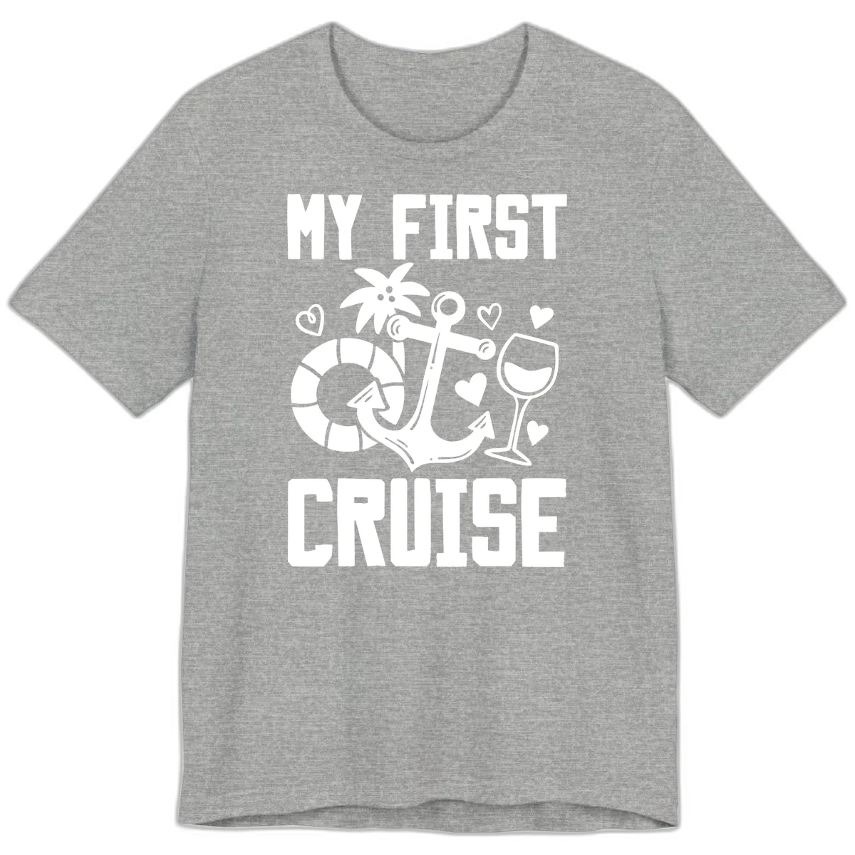 My First Cruise Premium T-Shirt in Athletic Heather