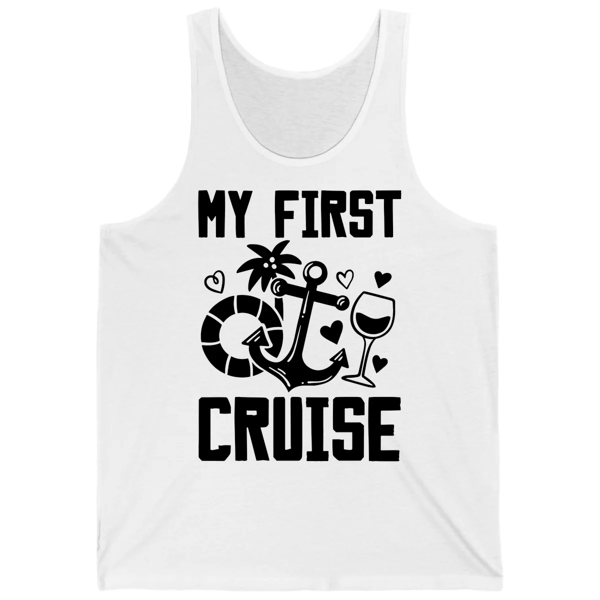 My First Cruise Tank Top in White