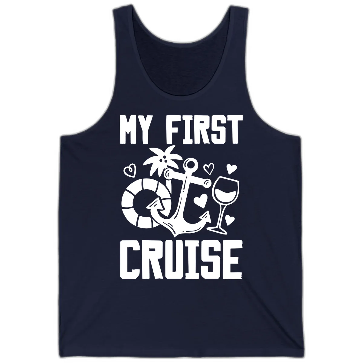 My First Cruise Tank Top in Navy