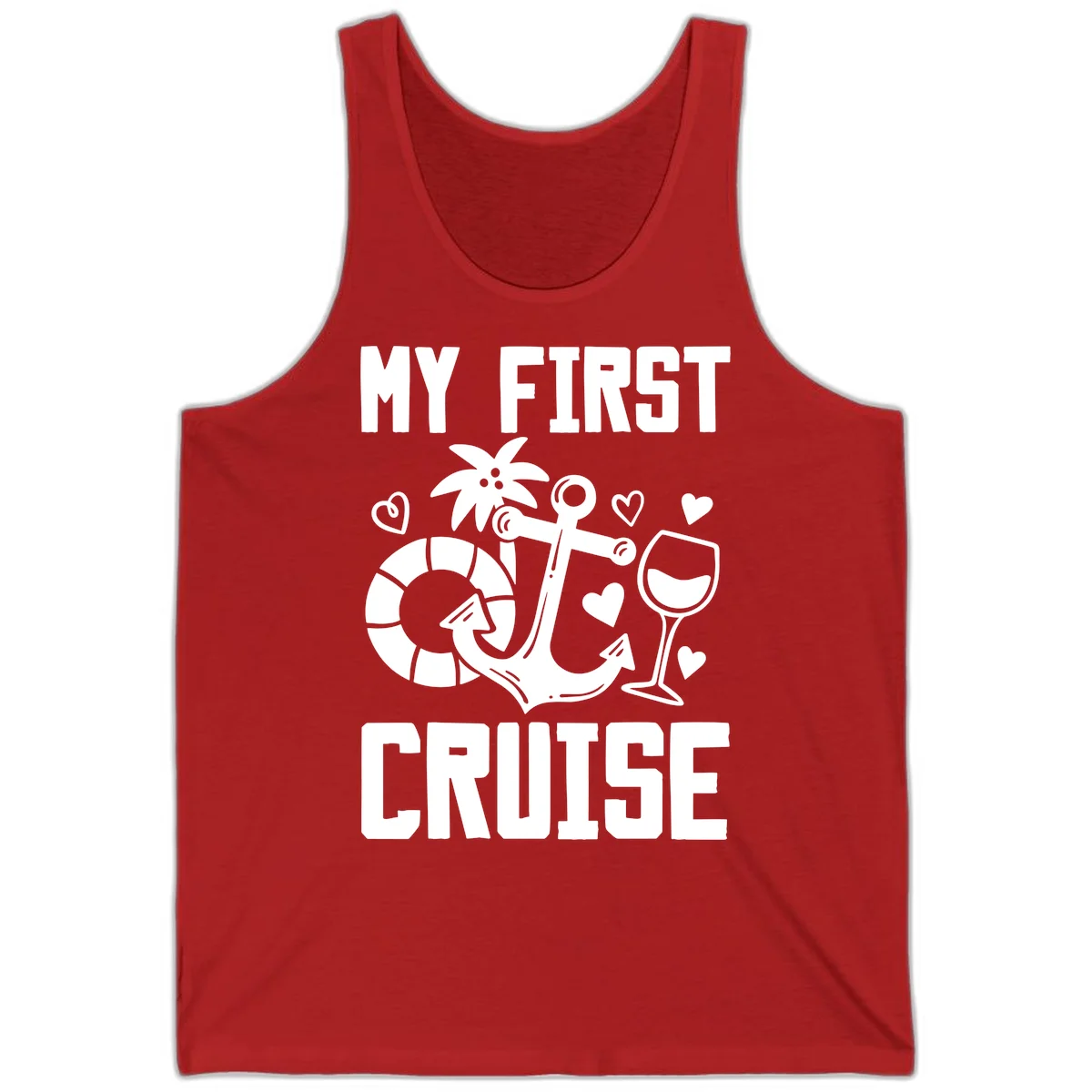 My First Cruise Tank Top in Red