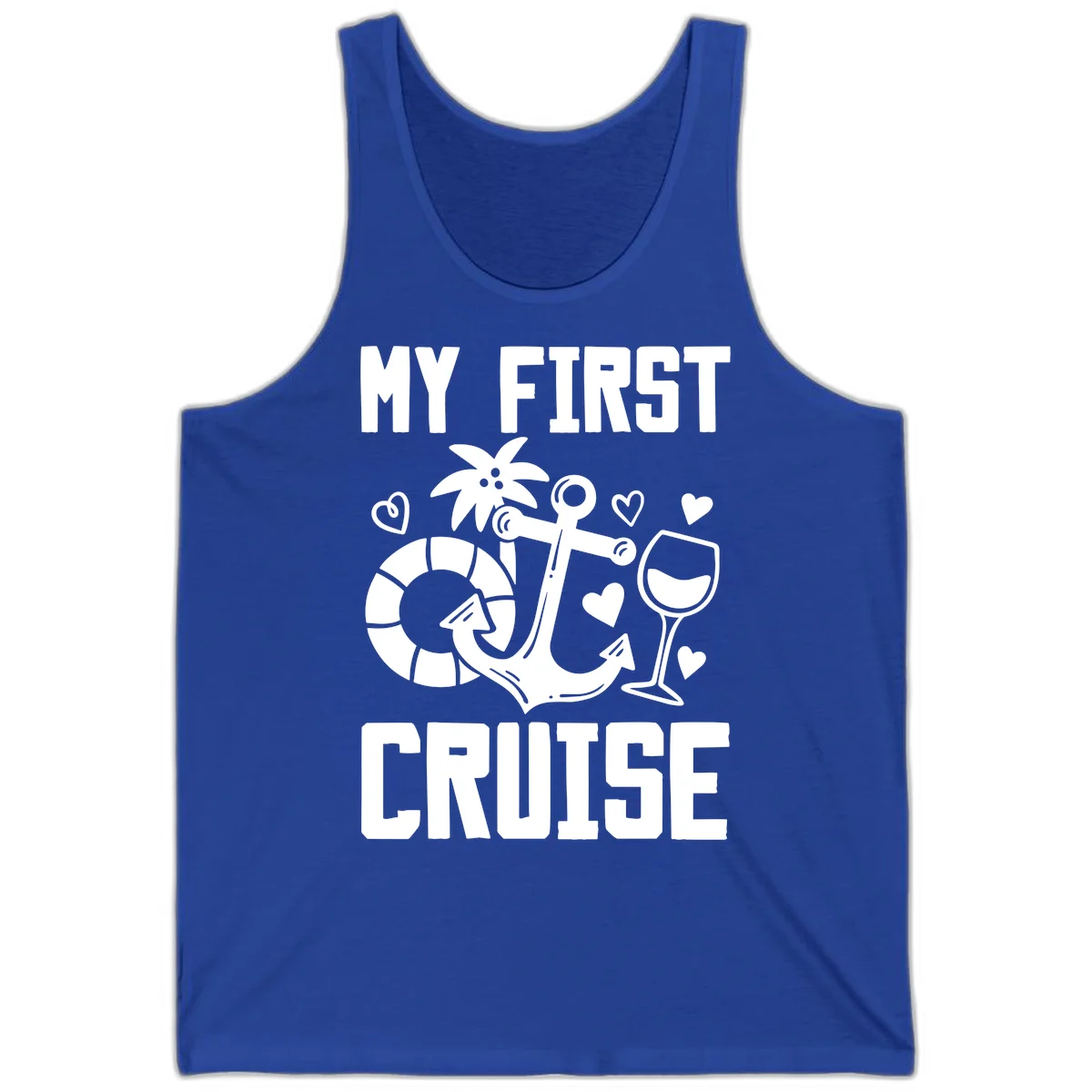My First Cruise Tank Top in True Royal