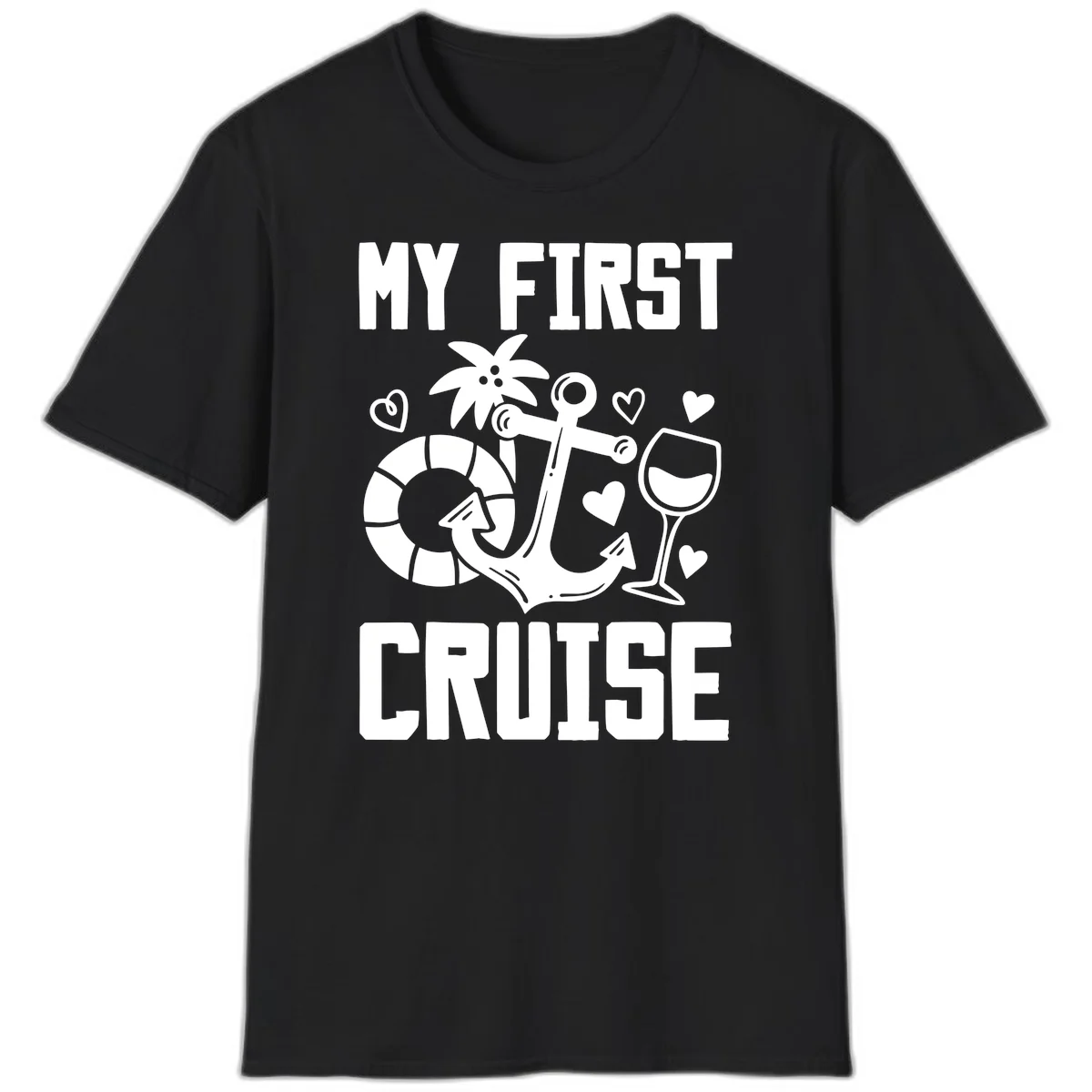 My First Cruise T-Shirt in Black