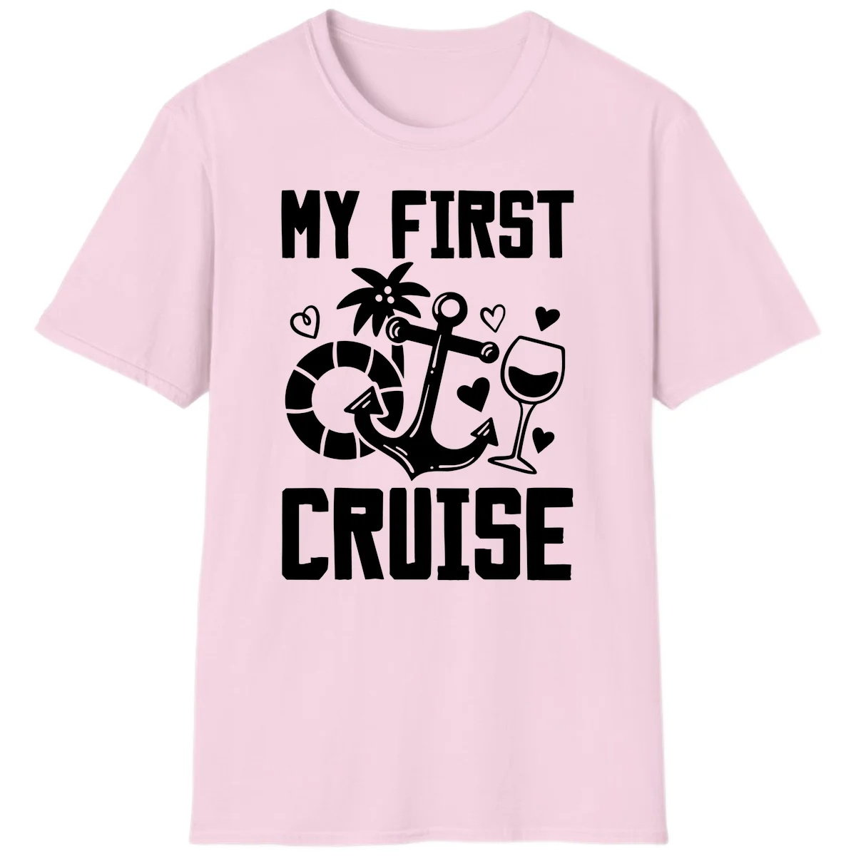 My First Cruise T-Shirt in Light Pink