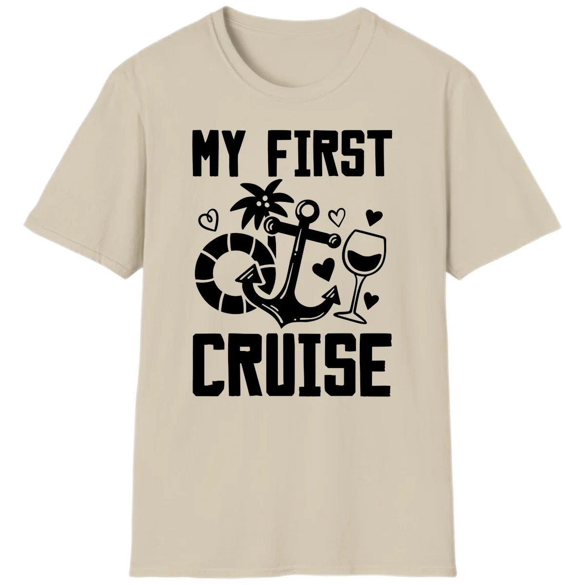 My First Cruise T-Shirt in Sand