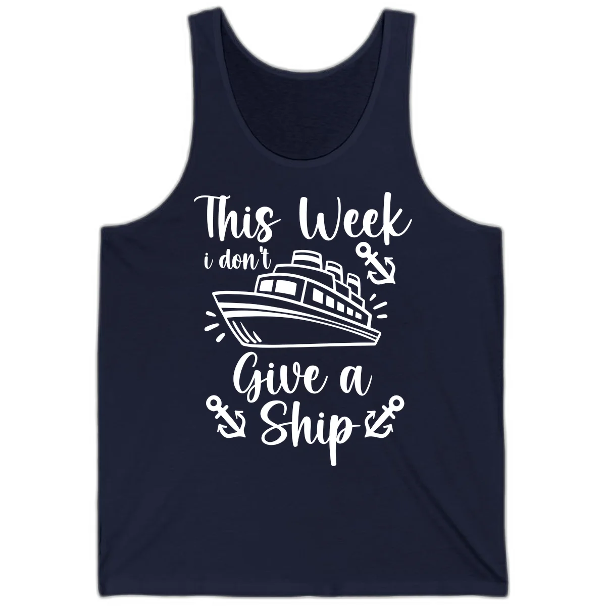 This Week I Don't Give A Ship Tank in Navy