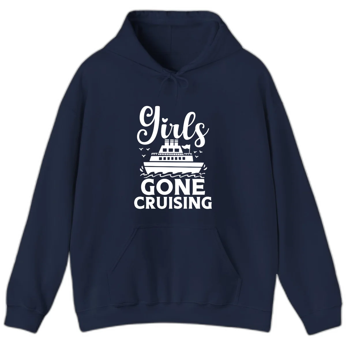 Ship All Gone Cruising Hoodie in Navy