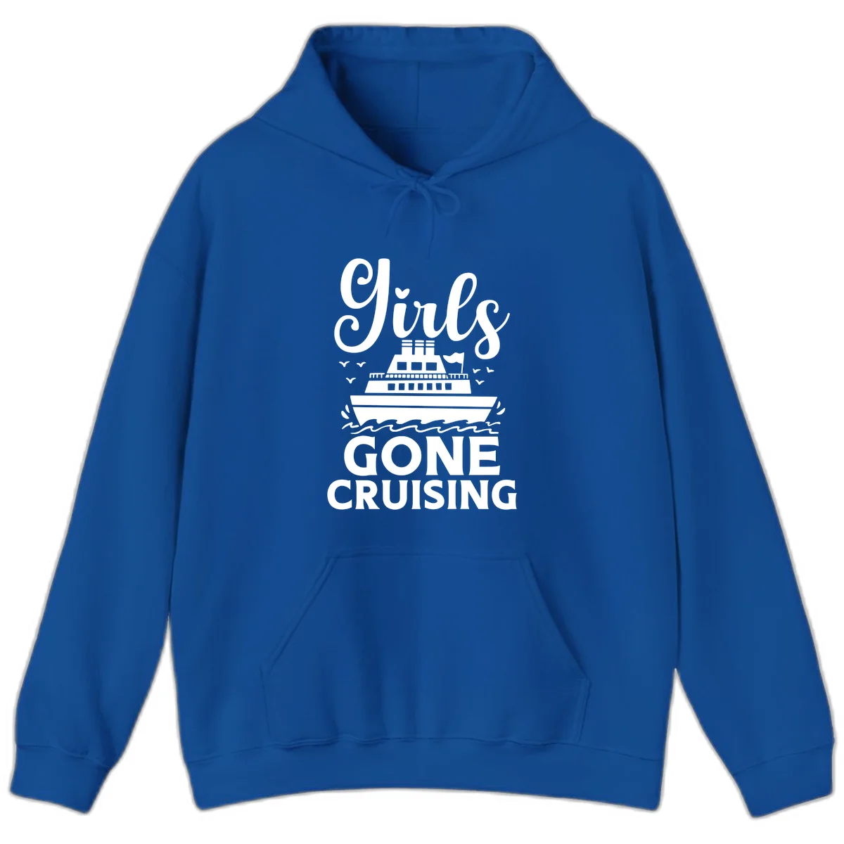 Ship All Gone Cruising Hoodie in Royal